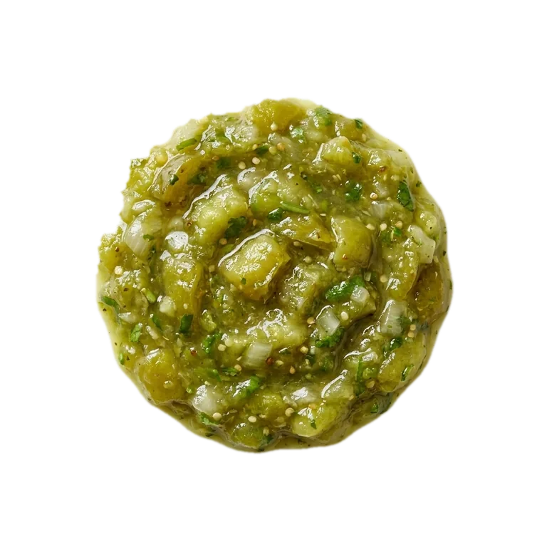 Tomatillo green chili salsa