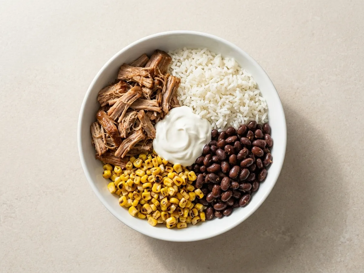 Carnitas fiesta bowl